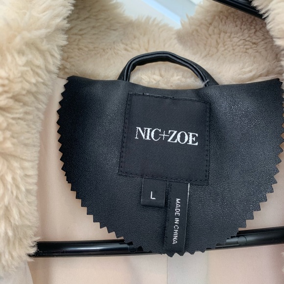 nic + zoe sherpa and leather vest. - Picture 4 of 4